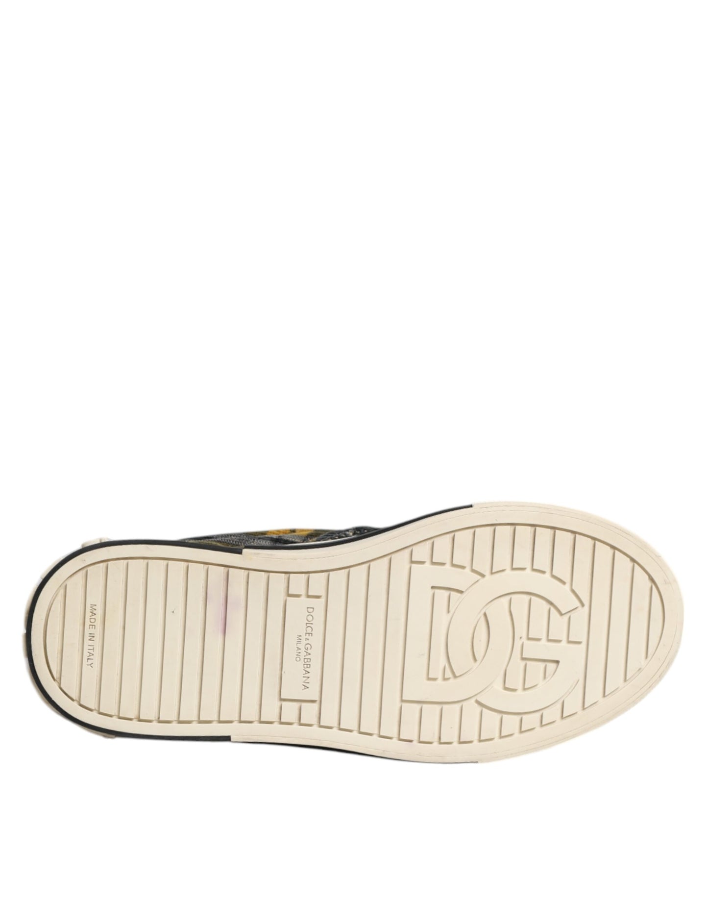 Dolce & Gabbana Multicolor Portofino Tartan Check Sneakers Schuhe