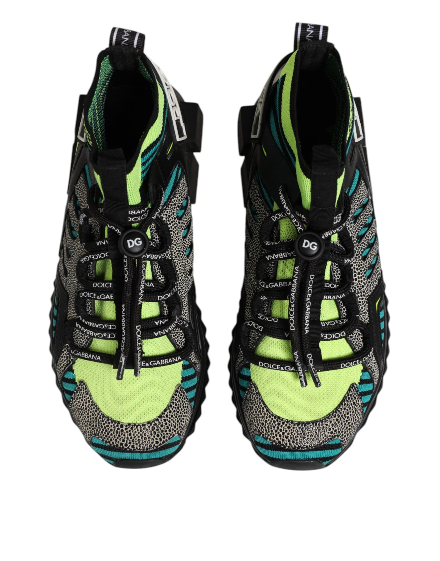 Dolce & Gabbana Multicolor Sorrento Socken Männer Turnschuhe Schuhe