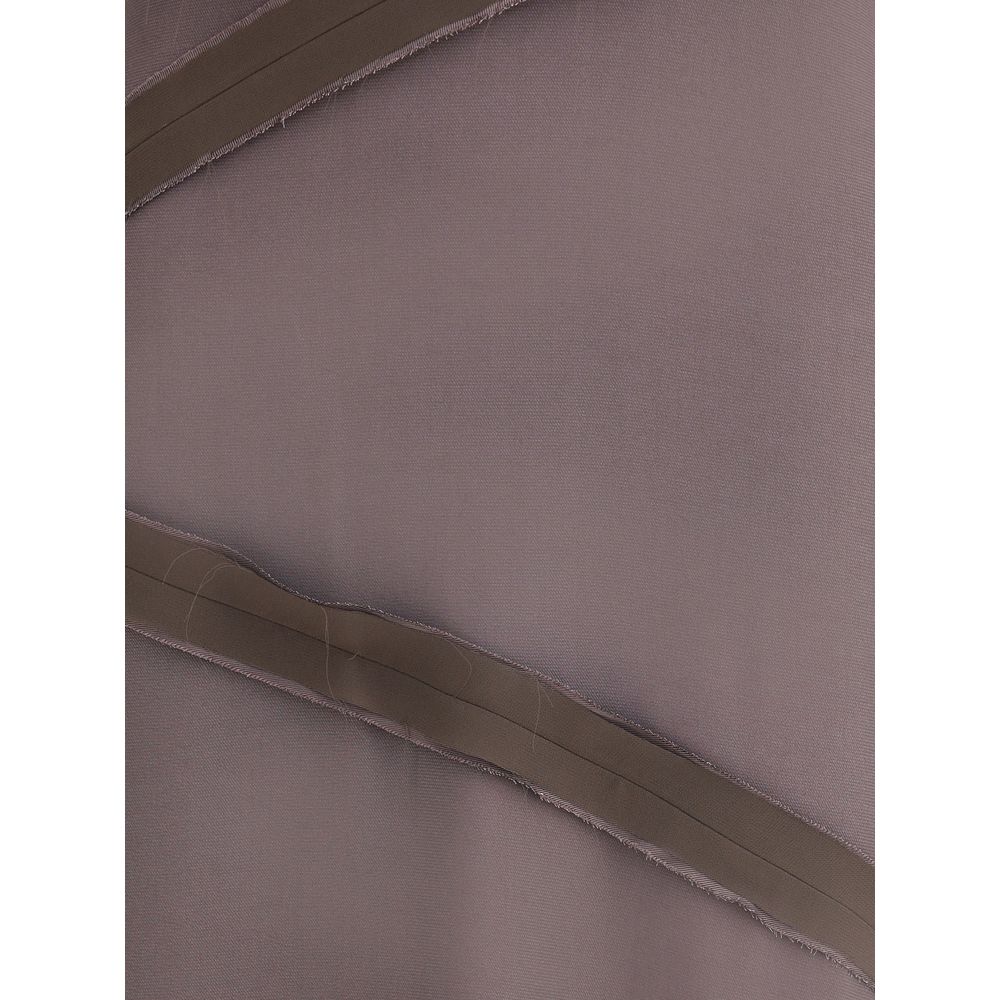 The Attico Braunes Viskose-Freizeitkleid