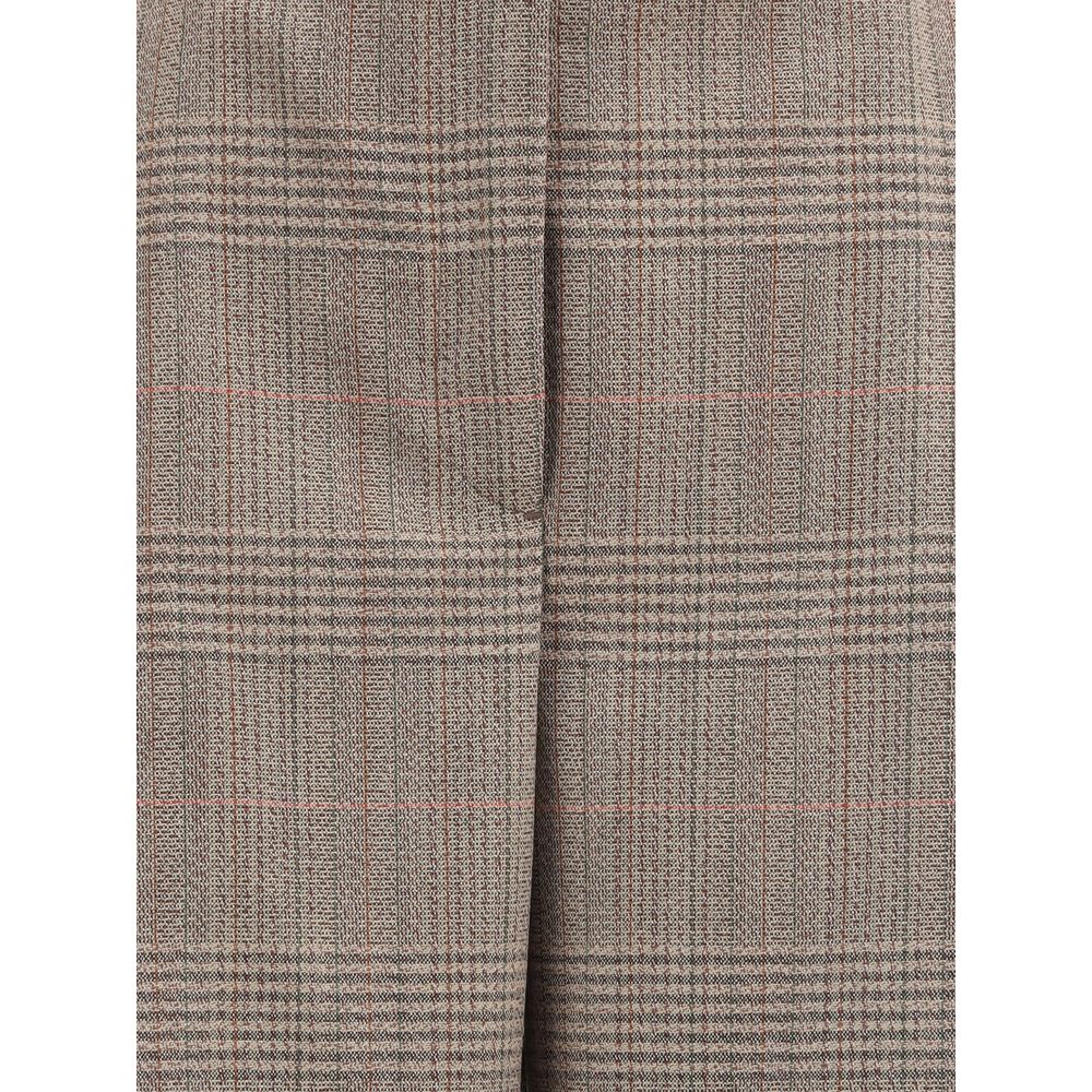 Rohe Prince of Wales Weite Hosenbeine