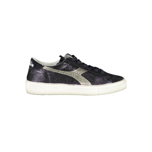 Diadora Schwarzer Stoffsneaker