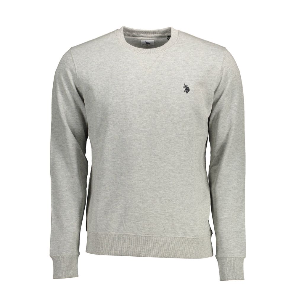 U.S. POLO ASSN. Grauer Baumwollpullover für Männer