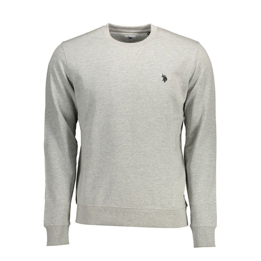 U.S. POLO ASSN. Grauer Baumwollpullover für Männer