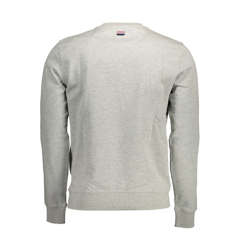 U.S. POLO ASSN. Grauer Baumwollpullover für Männer