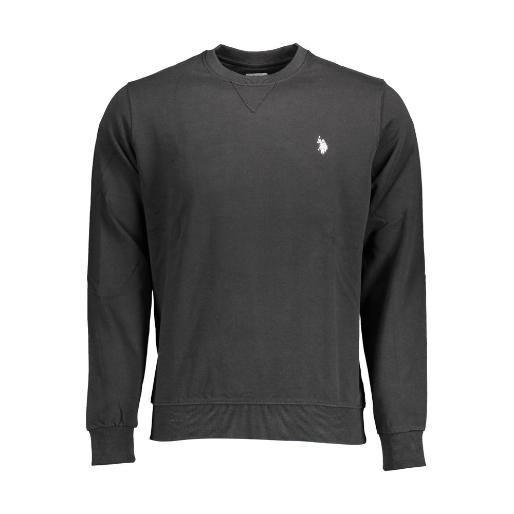U.S. POLO ASSN. Schwarzer Baumwollpullover für Männer