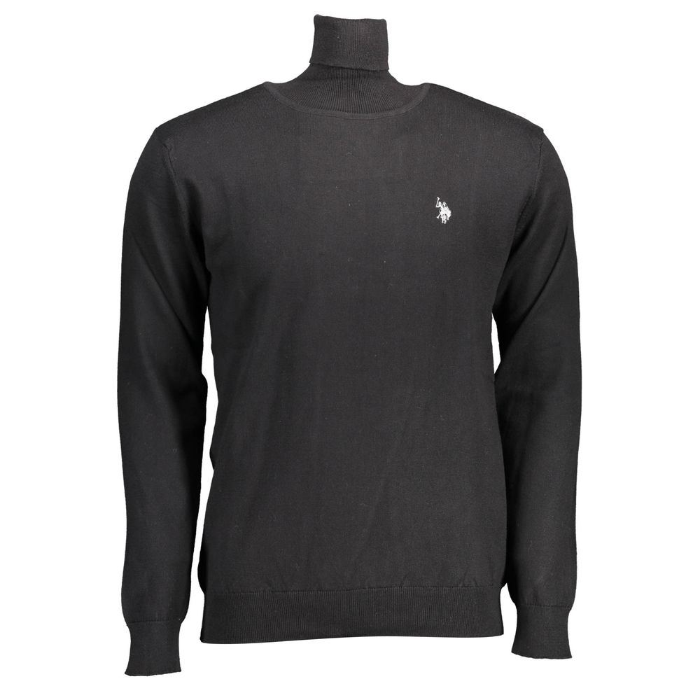 U.S. POLO ASSN. Schwarzer Baumwollpullover