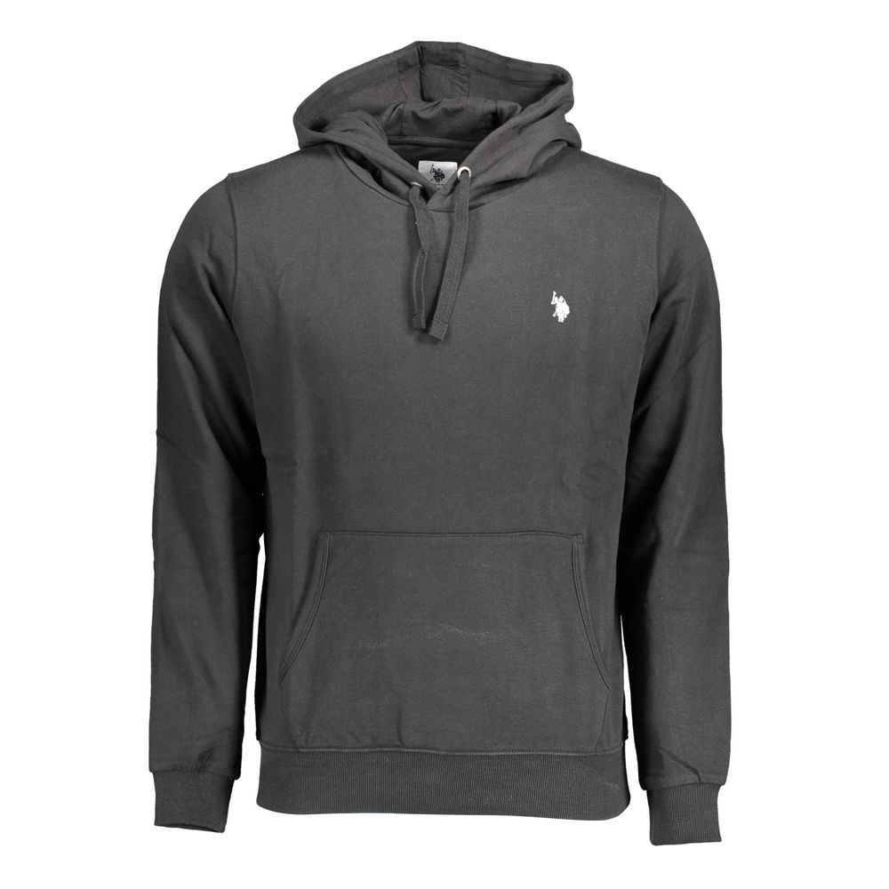 U.S. POLO ASSN. Schwarzer Baumwollpullover für Männer