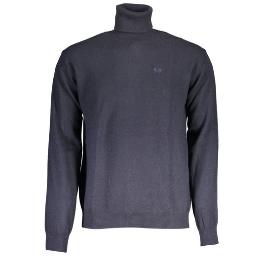 La Martina Blauer Pullover aus Wolle