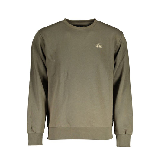 La Martina Grüner Baumwollpullover