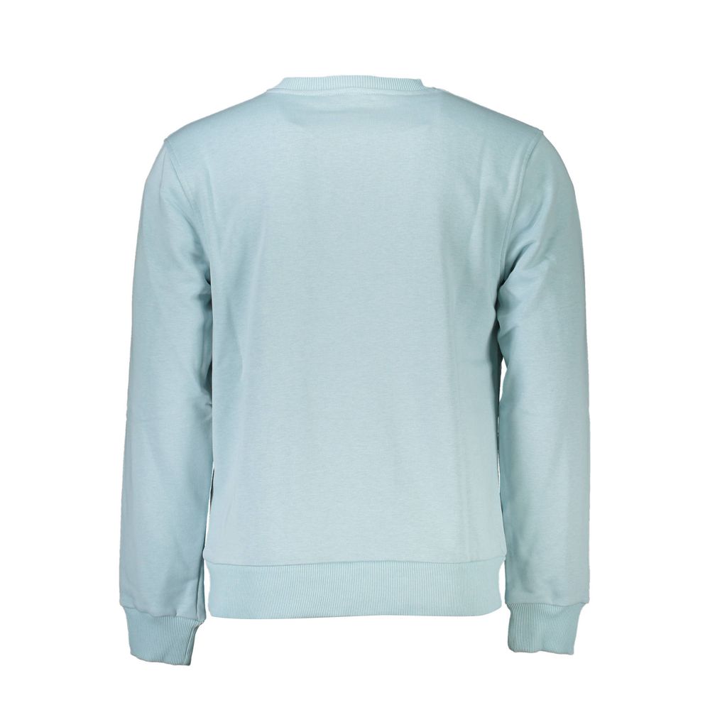 Cavalli Class Blauer Baumwollpullover für Männer
