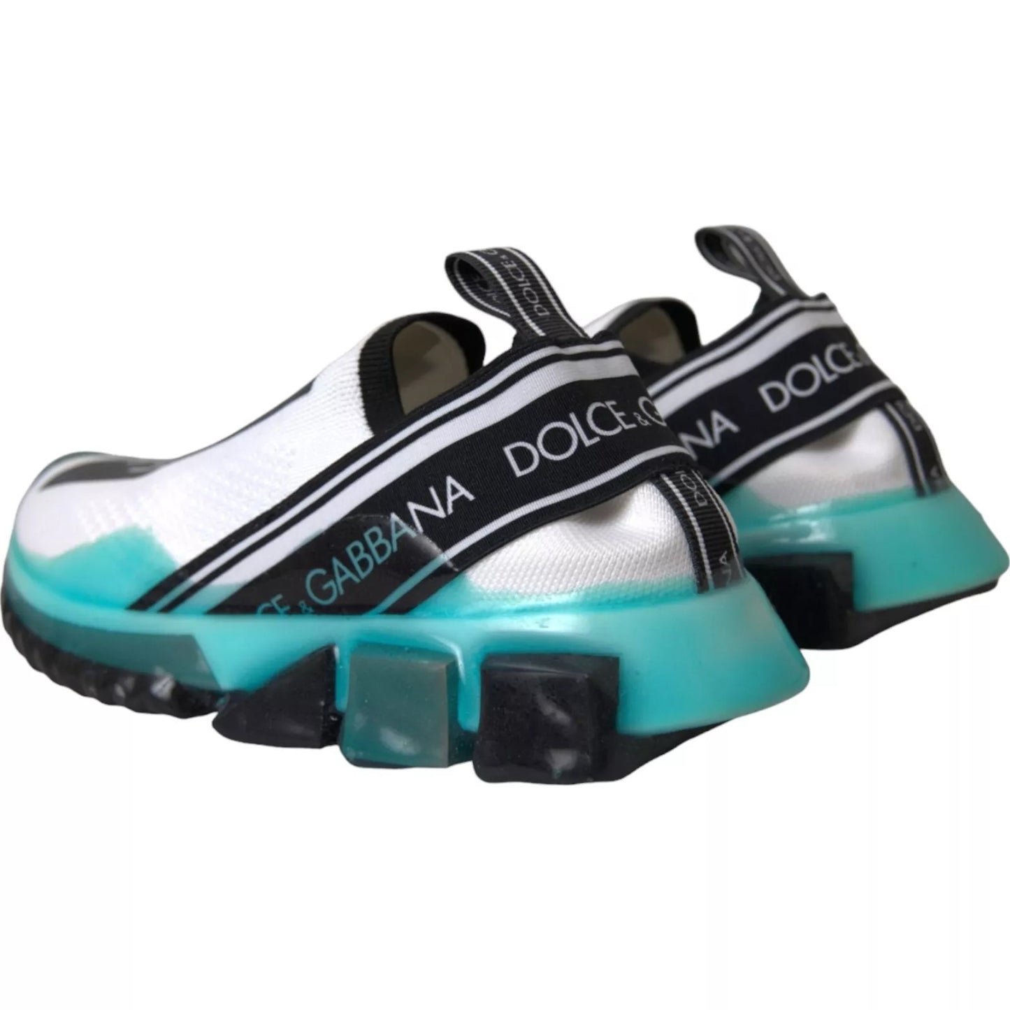 Dolce & Gabbana Schwarz Weiß Blau Slip On Sorrento Sneakers