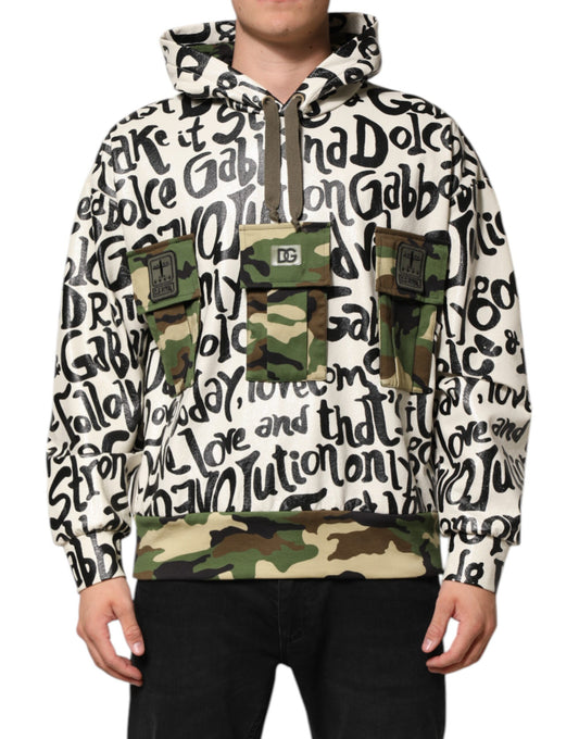 Dolce & Gabbana Multicolor DGMania Sweatshirt mit Kapuze Pullover