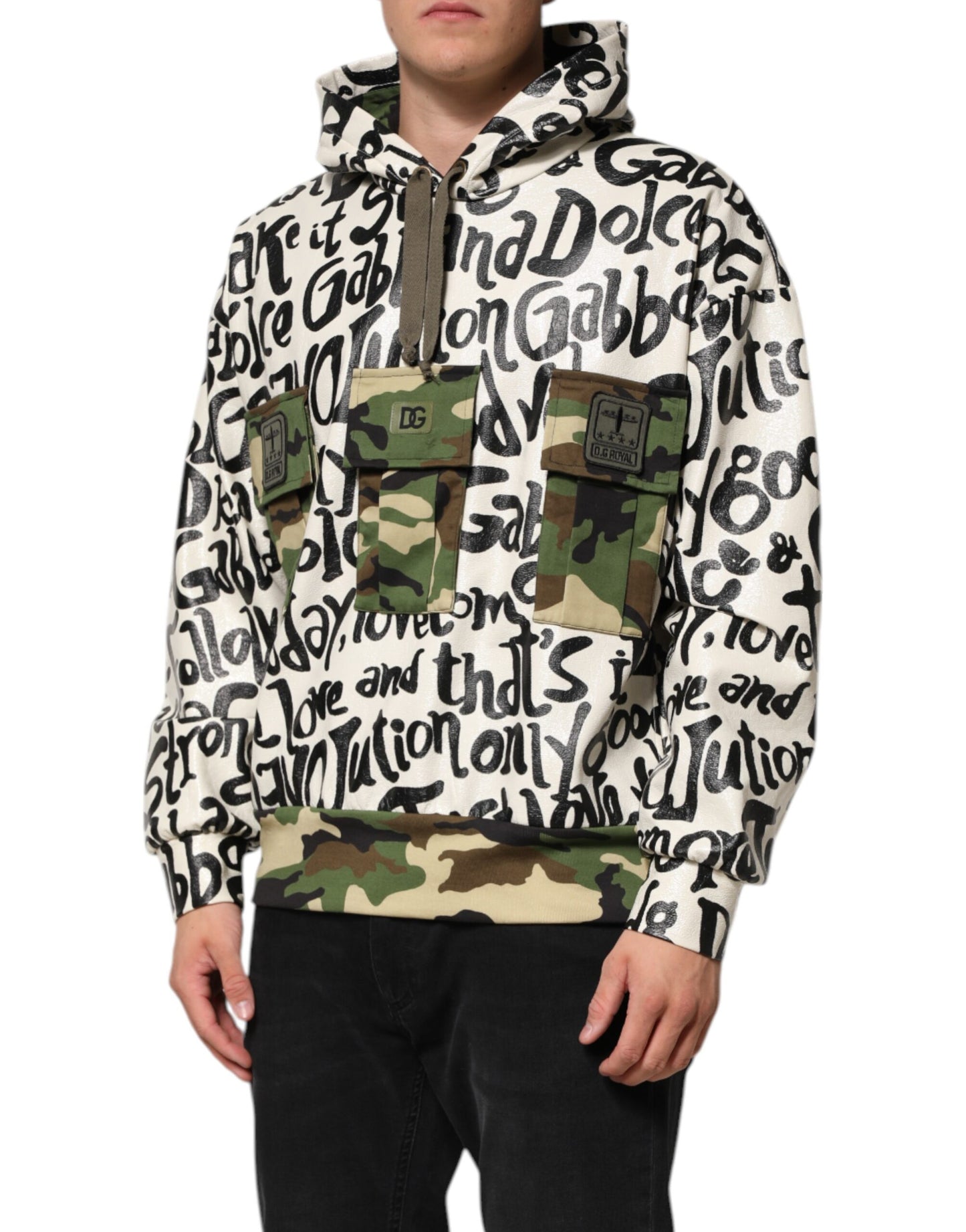 Dolce & Gabbana Multicolor DGMania Sweatshirt mit Kapuze Pullover