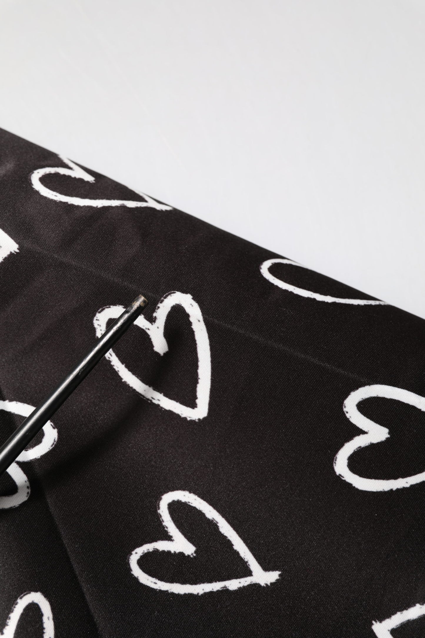 Dolce & Gabbana Schwarze Polyester-Bomberjacke mit Herz-Print