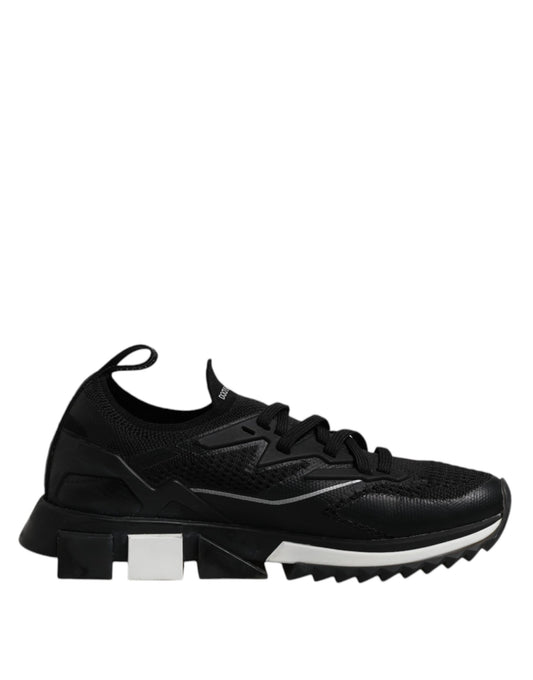Dolce & Gabbana Schwarz SORRENTO Lace Up Männer Turnschuhe Schuhe