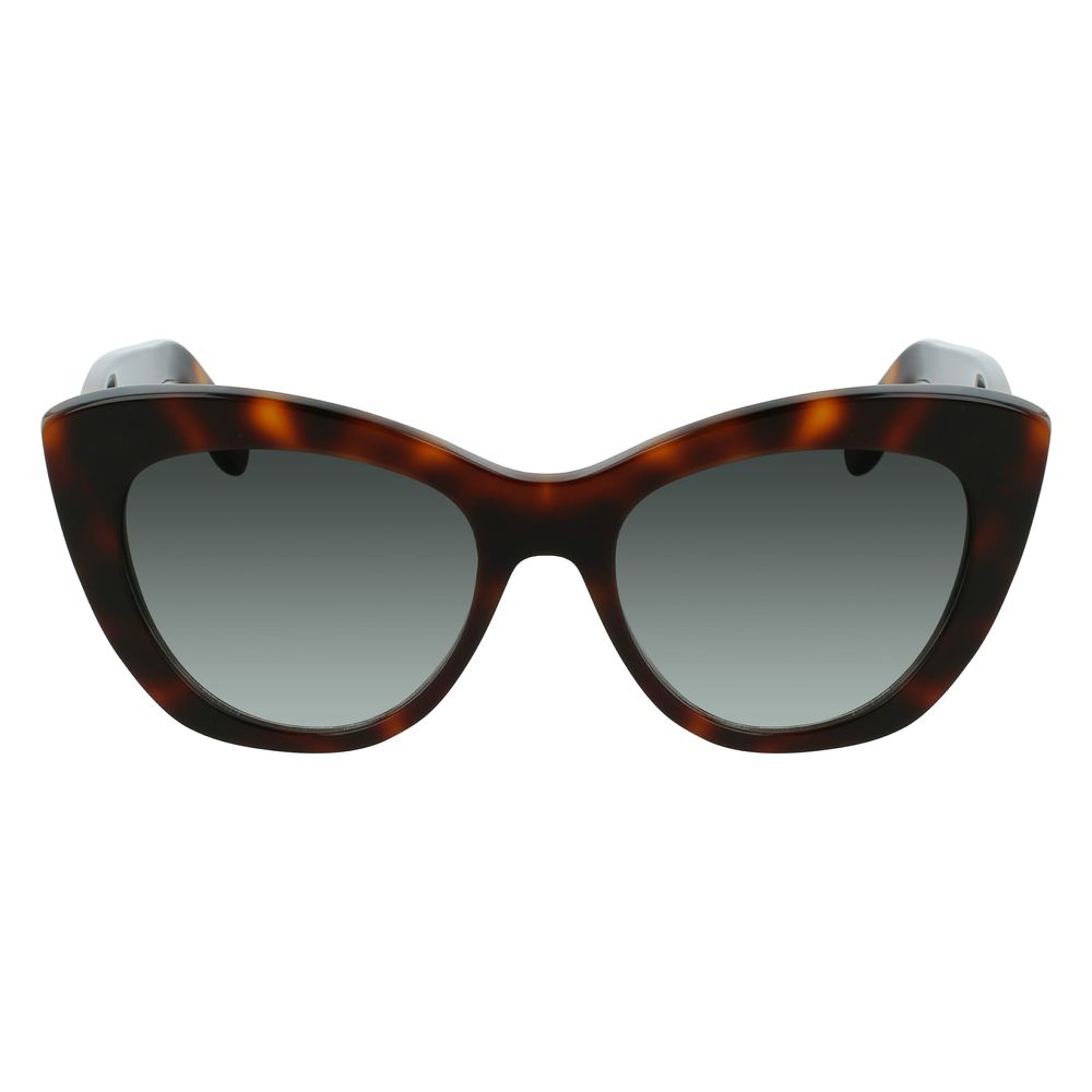Salvatore Ferragamo Braune Acetat-Sonnenbrille