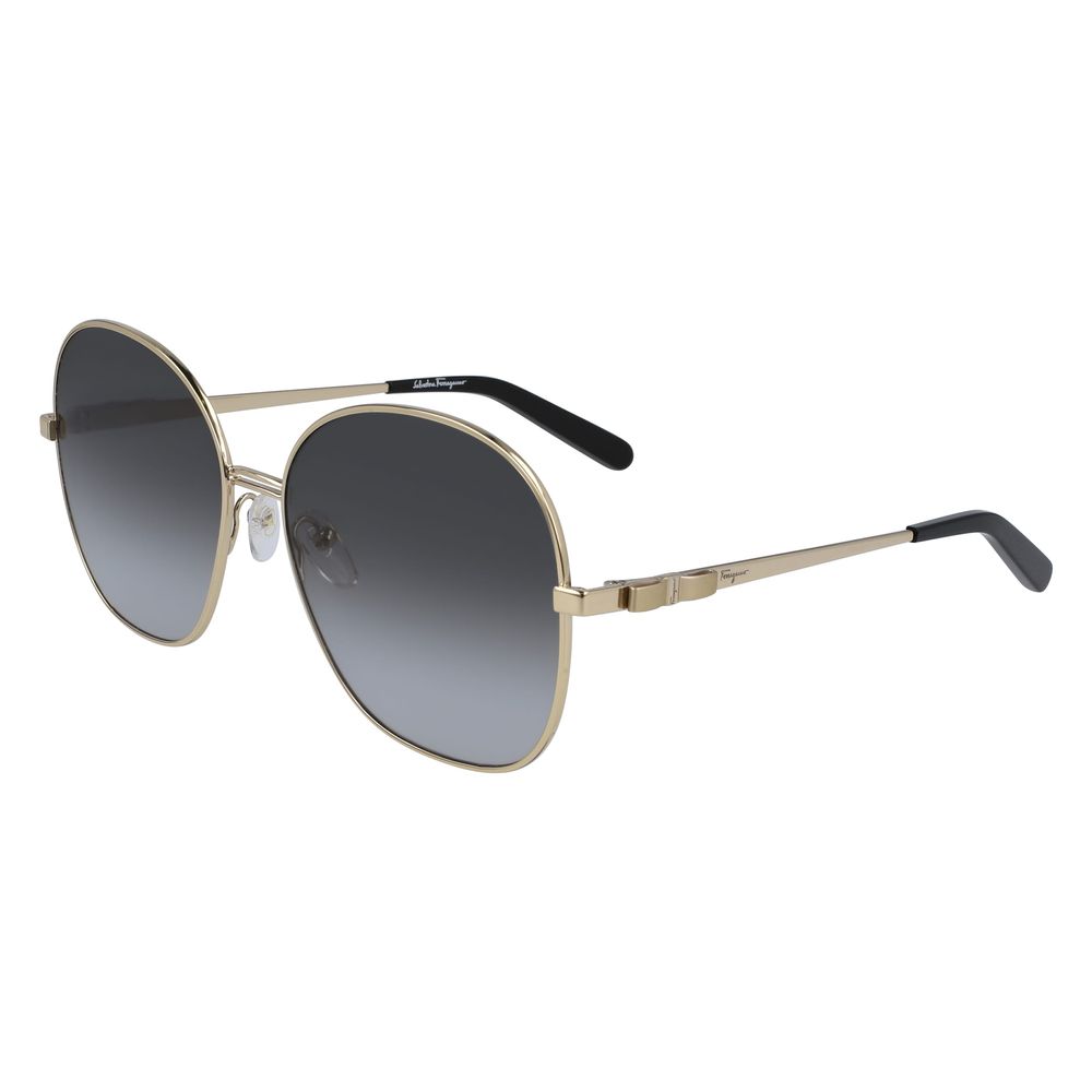 Salvatore Ferragamo Goldene Metall-Sonnenbrille