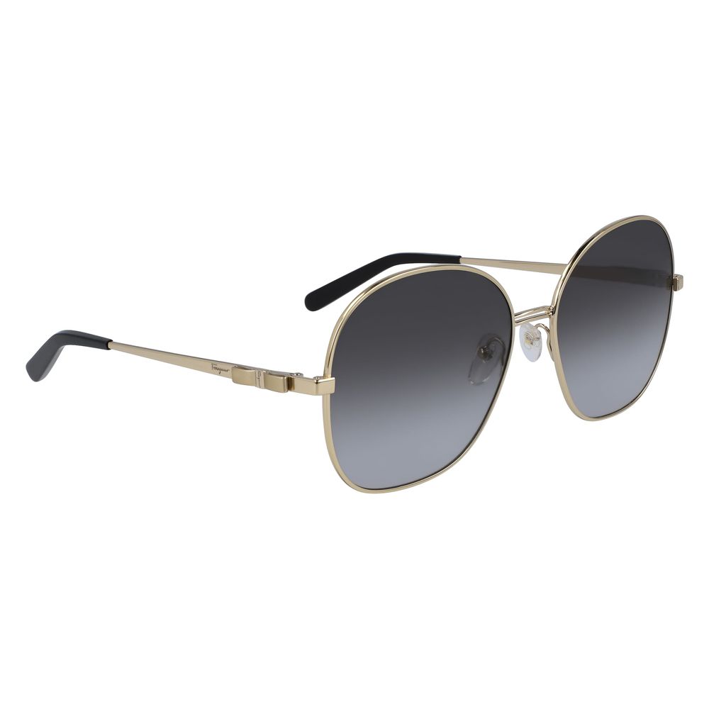 Salvatore Ferragamo Goldene Metall-Sonnenbrille