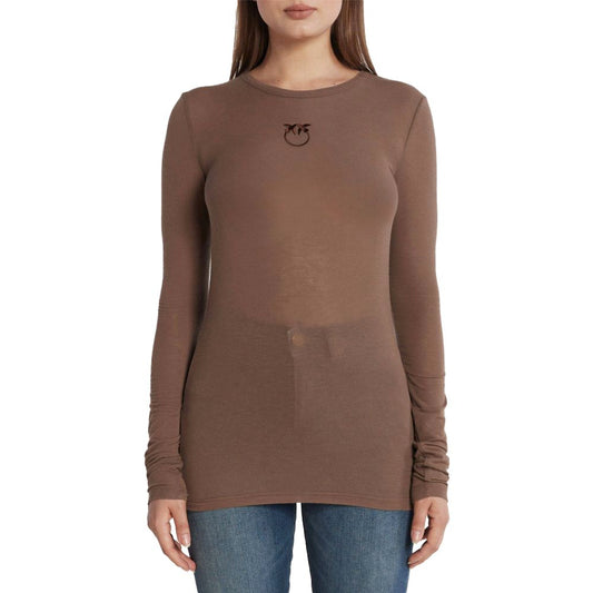 PINKO Brauner Viskose-Pullover