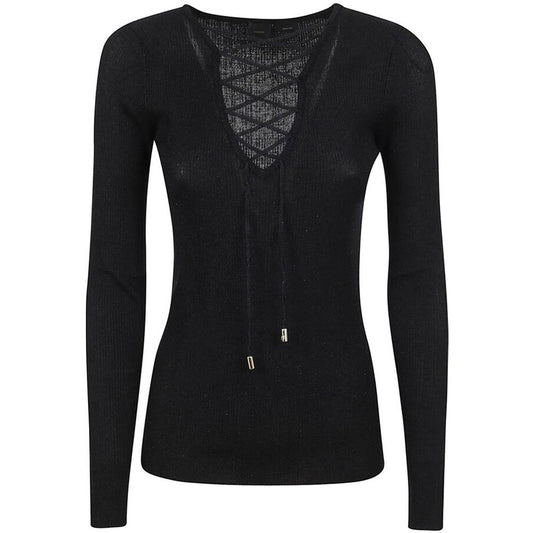 PINKO Schwarzer Viskose-Pullover
