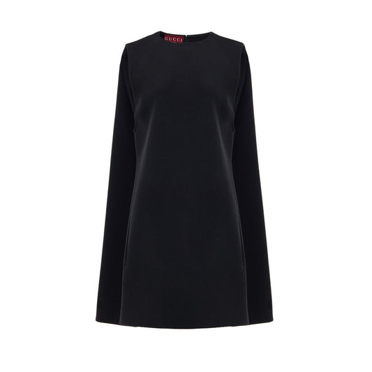 Gucci Schwarzes Wollkleid
