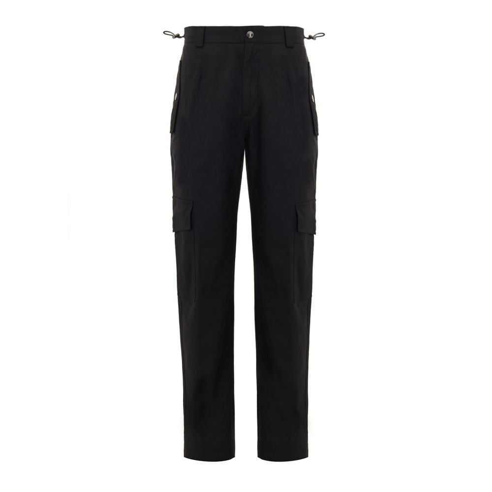 Dolce & Gabbana Schwarze Baumwoll-Cargo-Hose