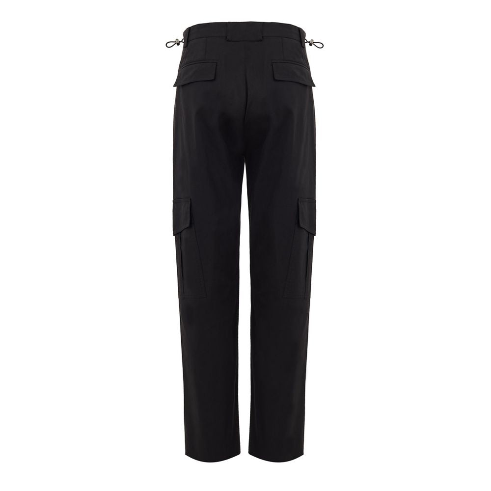 Dolce & Gabbana Schwarze Baumwoll-Cargo-Hose