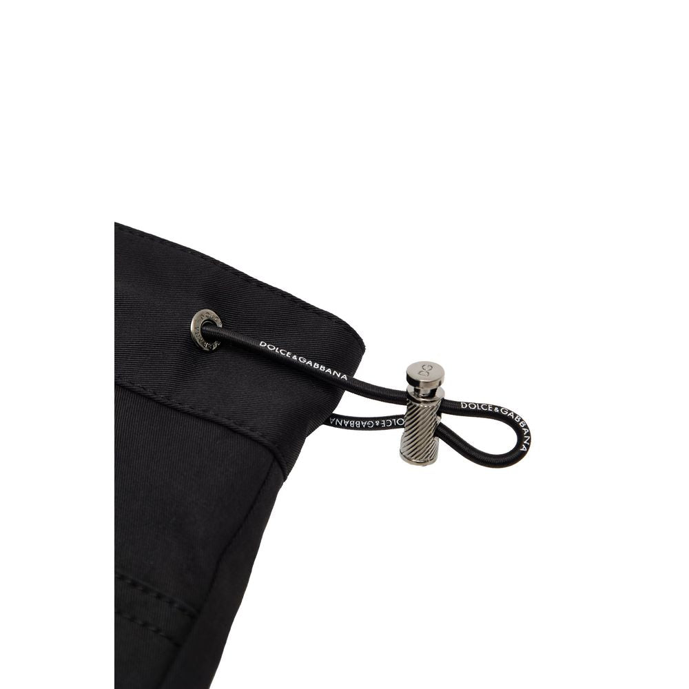 Dolce & Gabbana Schwarze Baumwoll-Cargo-Hose