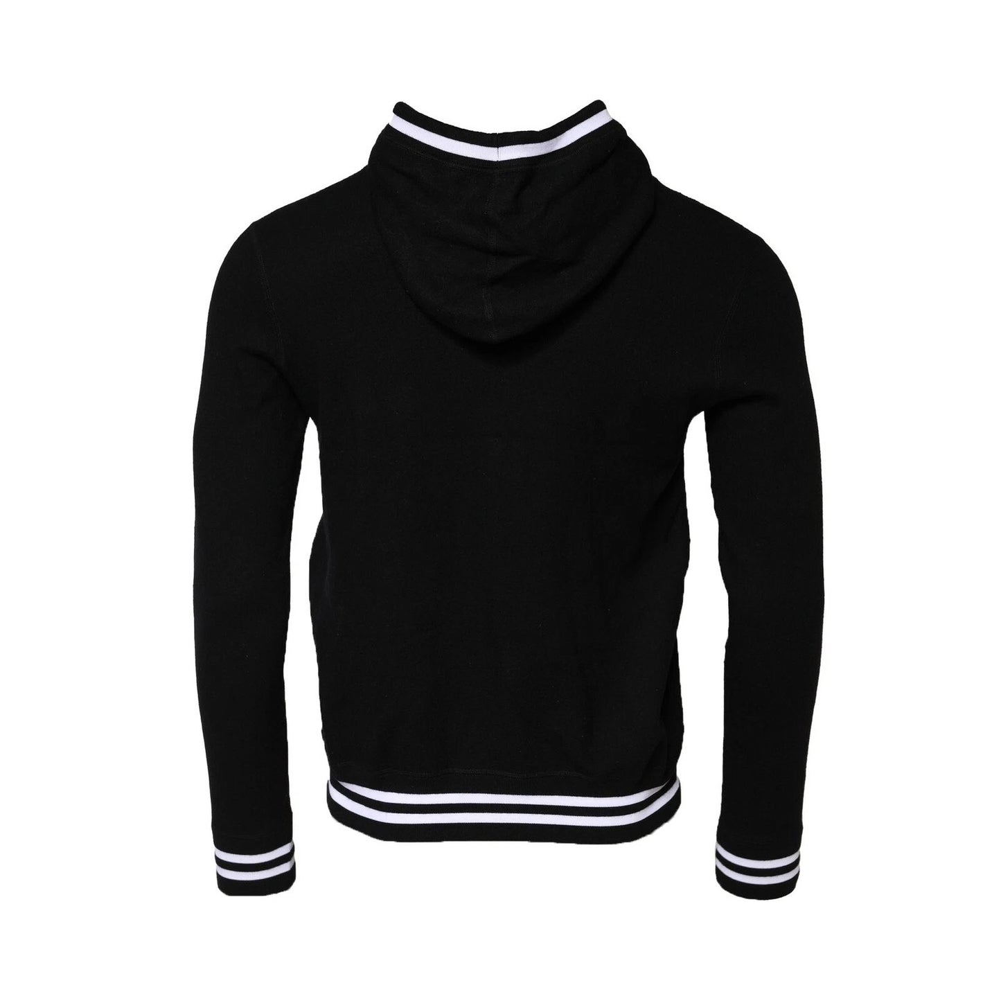 Dolce & Gabbana Schwarzes Sweatshirt mit Logodruck und Kapuze