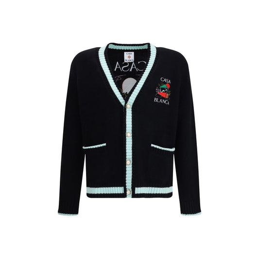 Casablanca Gestickte Strickjacke aus Merinowolle