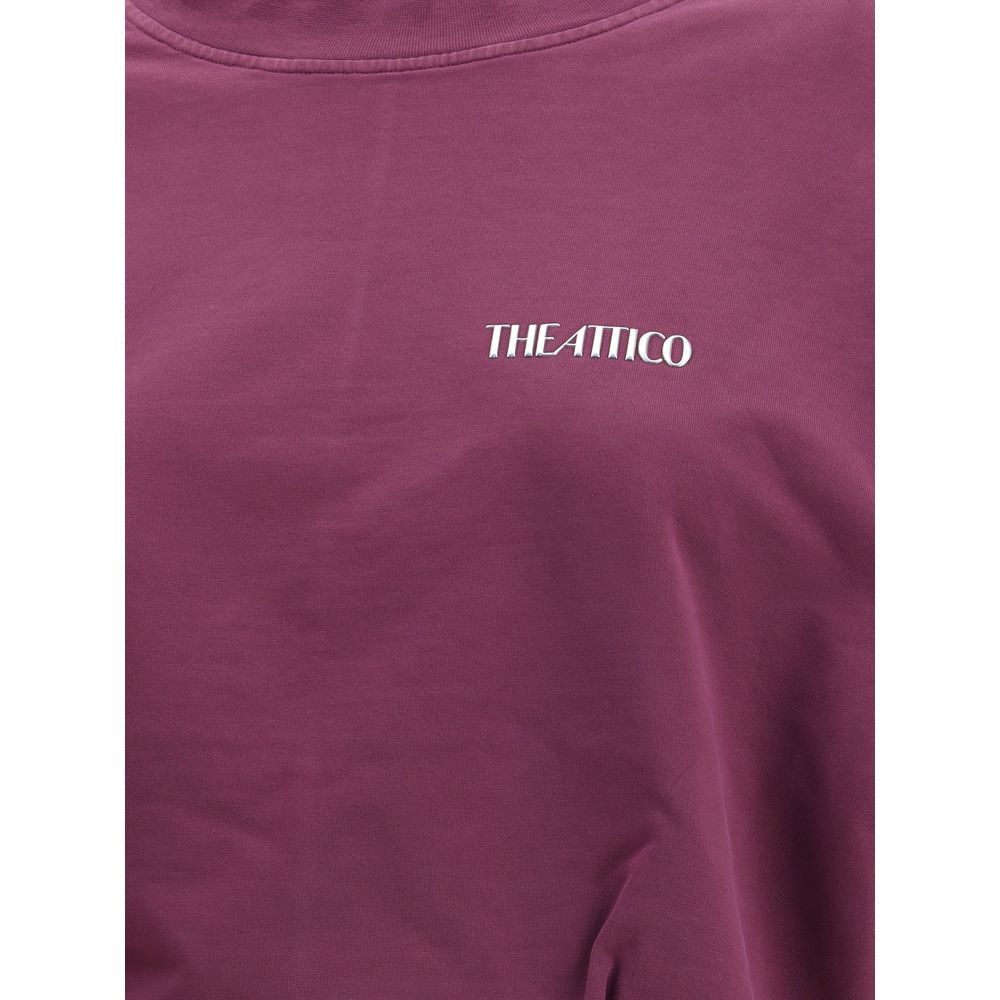 The Attico Lässiges Baumwollkleid in Violett