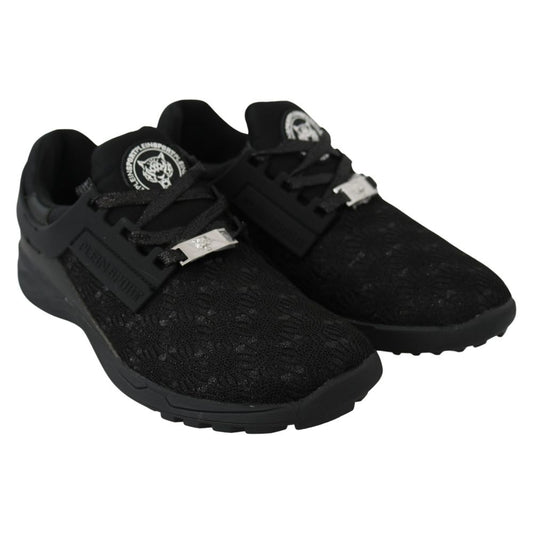 Plein Sport Schwarzer Polyester Sneaker