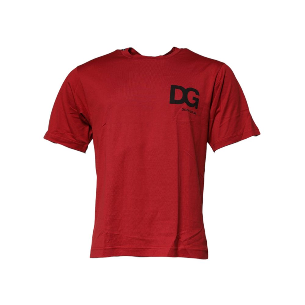 Dolce & Gabbana T-Shirt aus roter Baumwolle