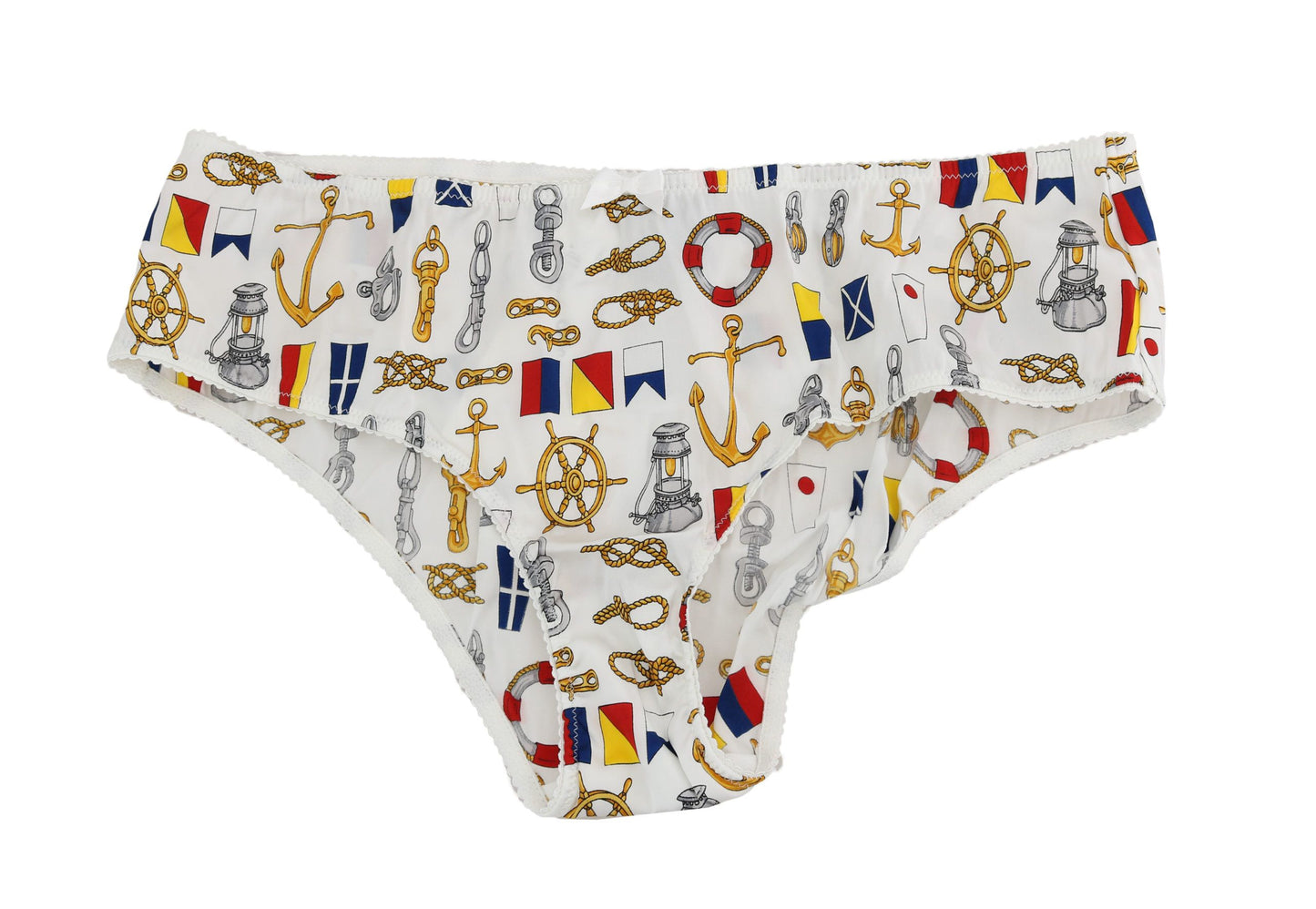 Dolce & Gabbana Unterwäsche Sailor Print Silk Bottoms