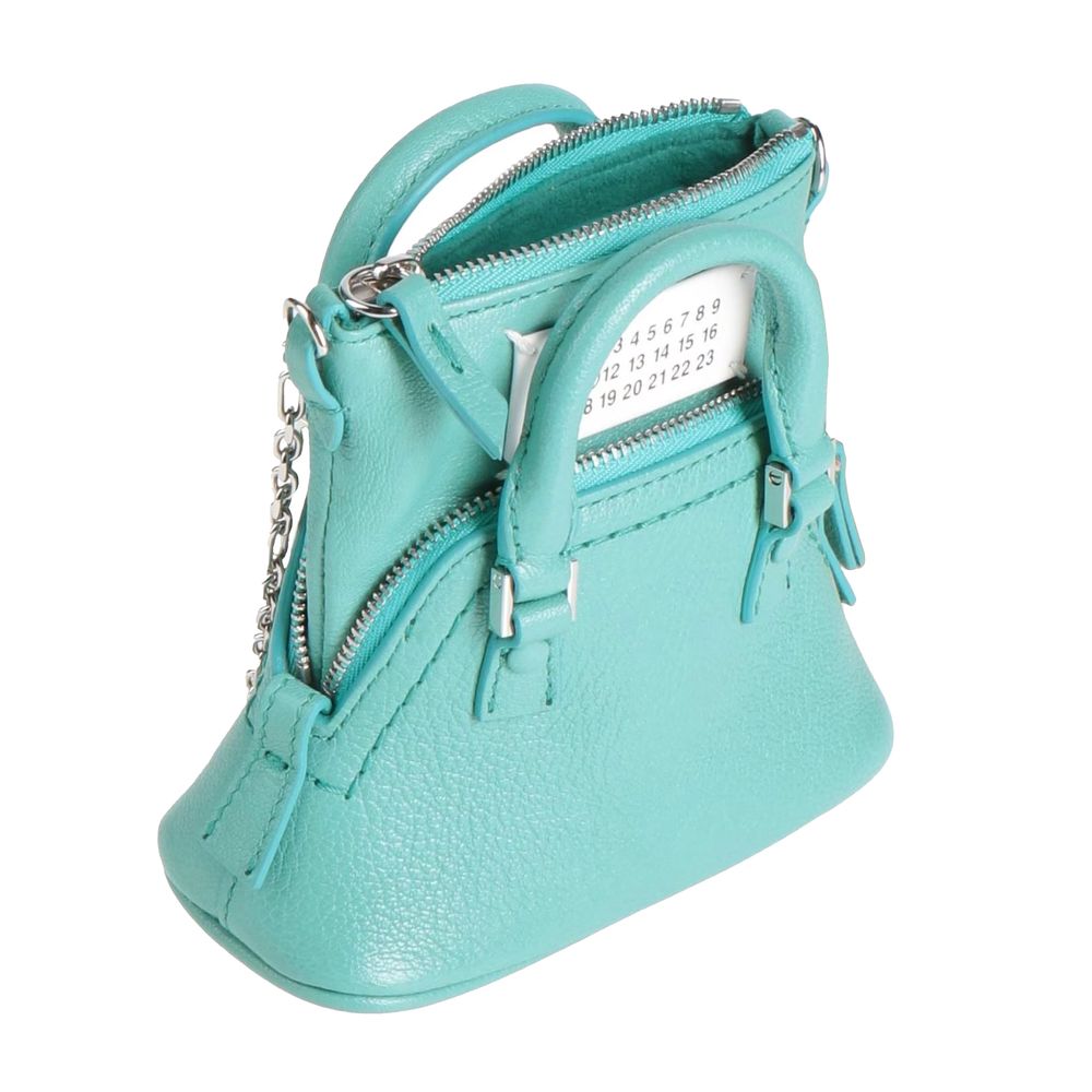 Maison Margiela Blaue Ziegenleder Crossbody Tasche