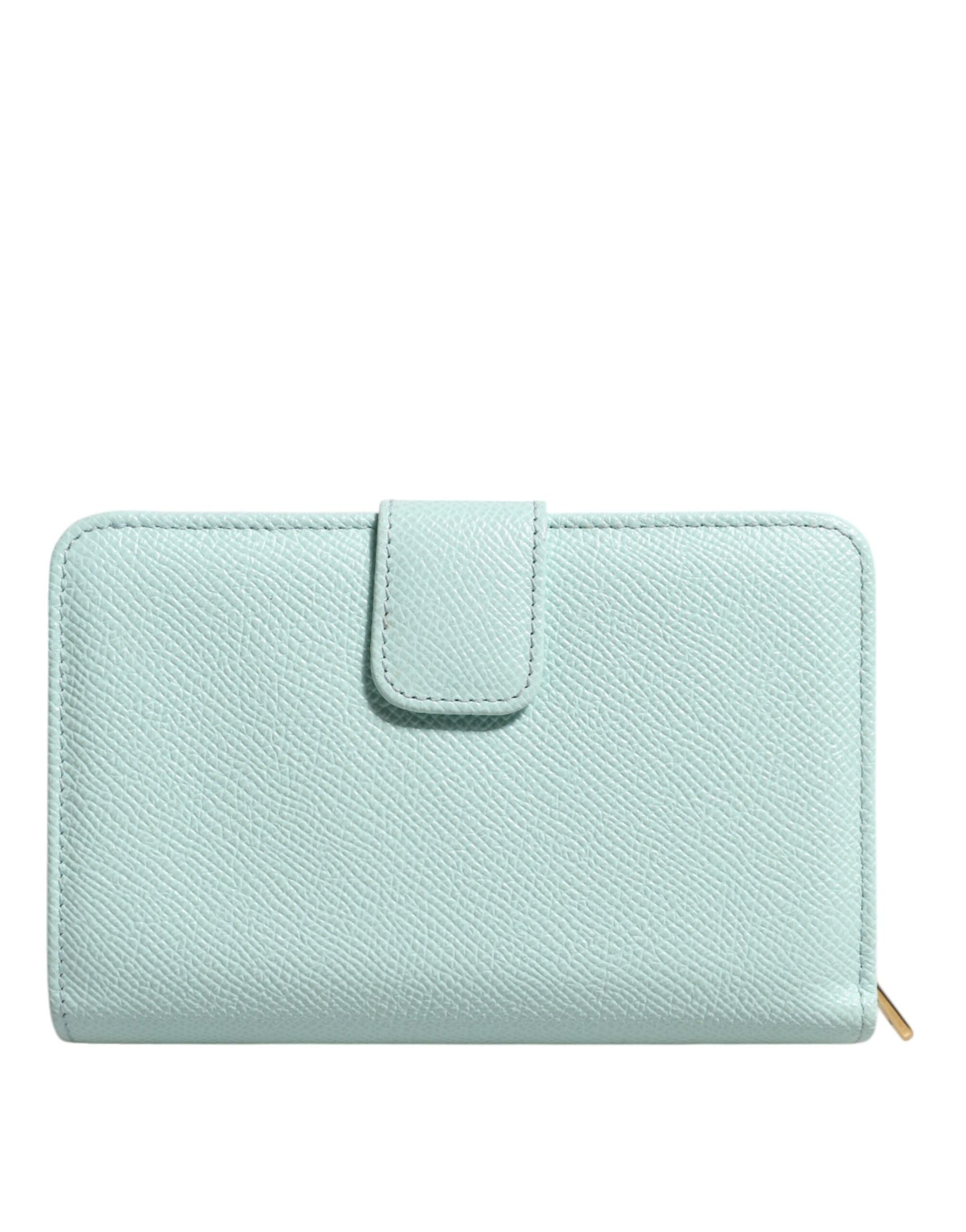 Dolce & Gabbana Mintgrünes Leder Bifold Continental Clutch Portemonnaie