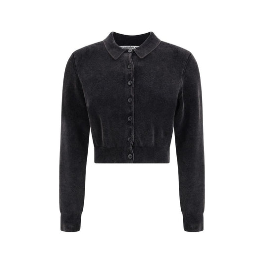 Alexander Wang Polo Strickjacke crop