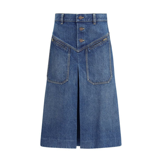 Chloé Midirock aus Denim