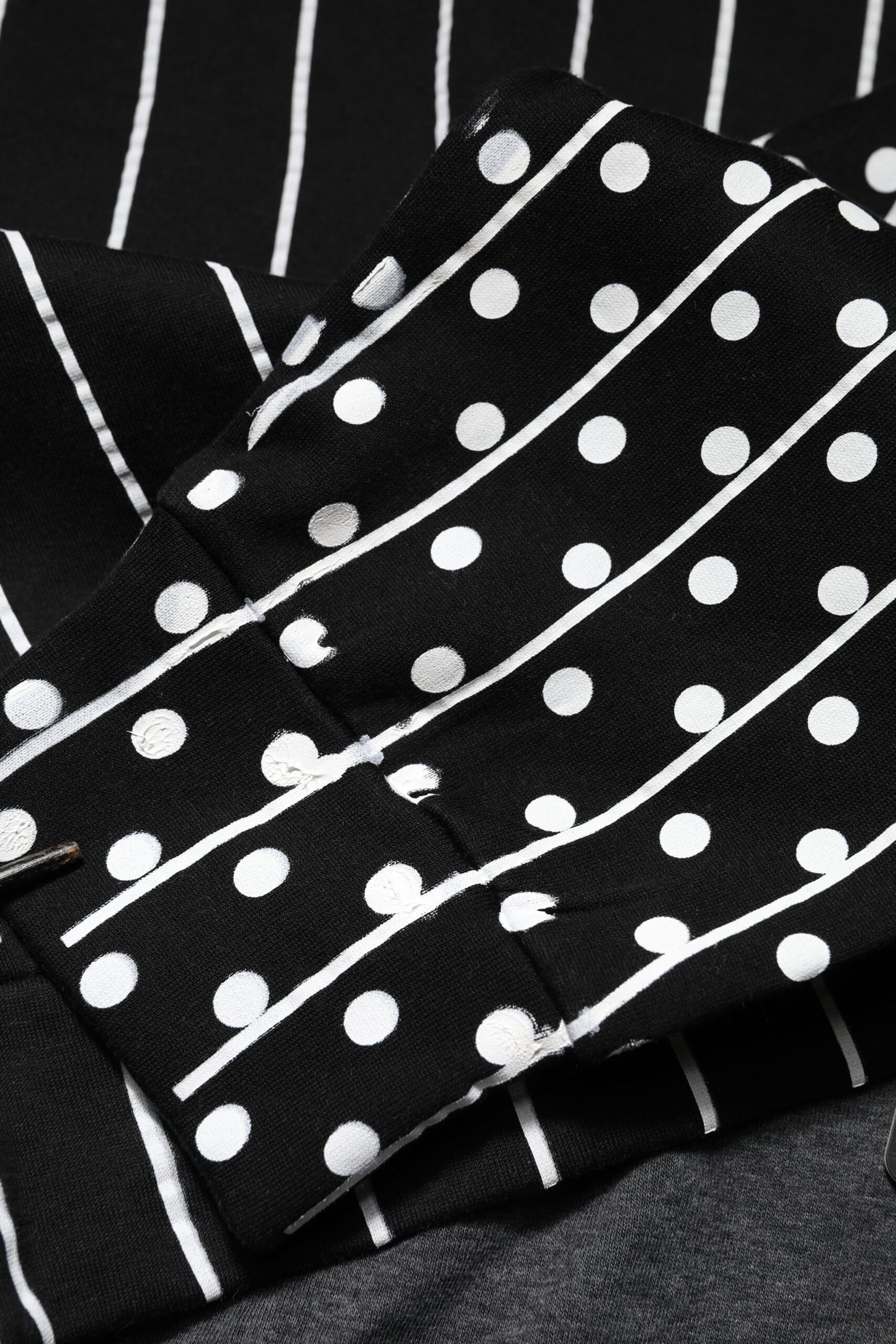 Dolce & Gabbana Schwarzes Streifen Kapuzen-Sweatshirt für Männer Pullover