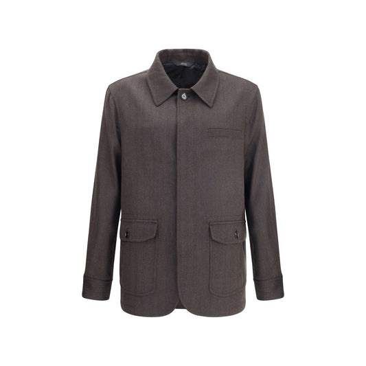 Brioni Fischgrät-Jacke