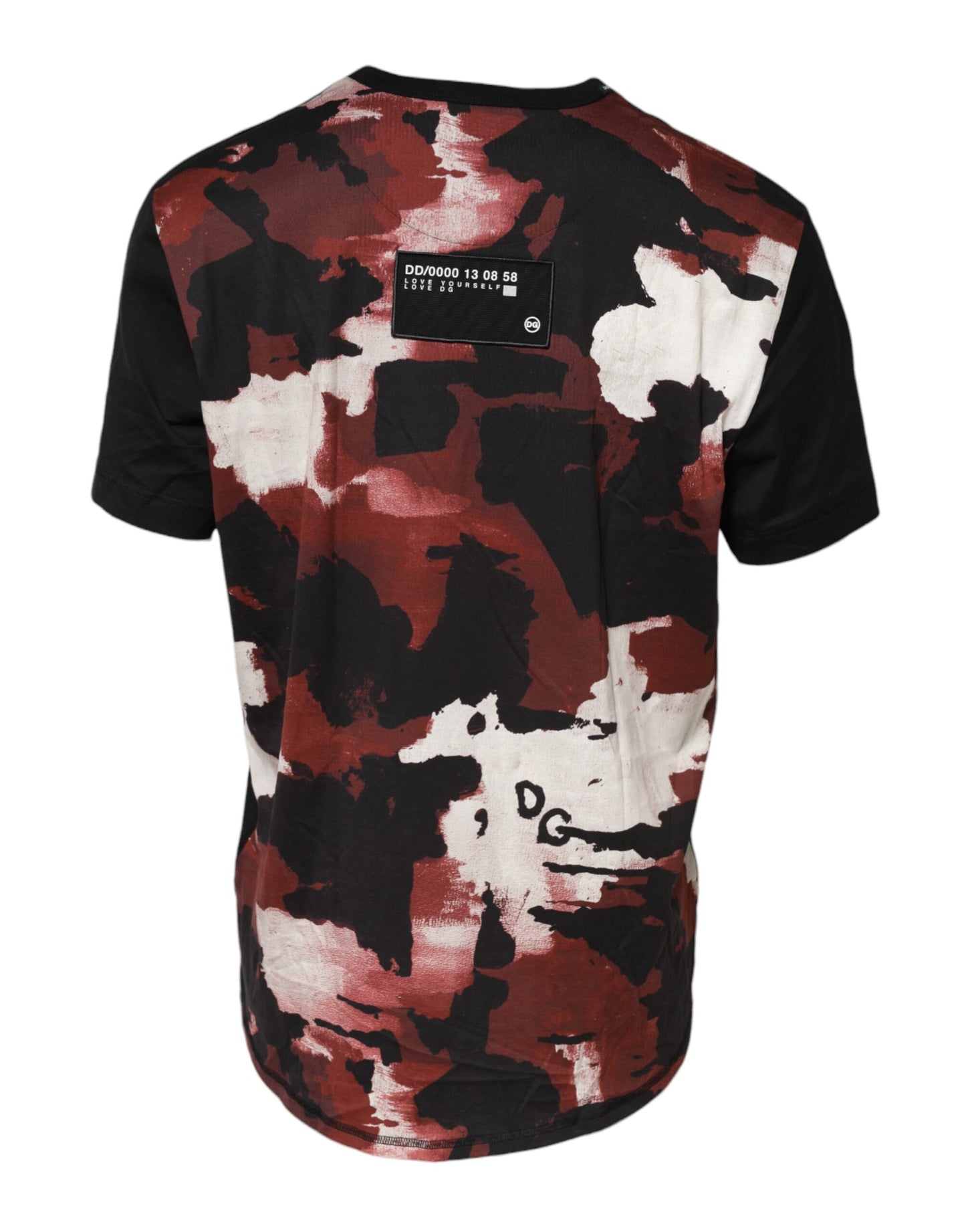 Dolce & Gabbana Multicolor Camouflage T-Shirt mit Rundhalsausschnitt
