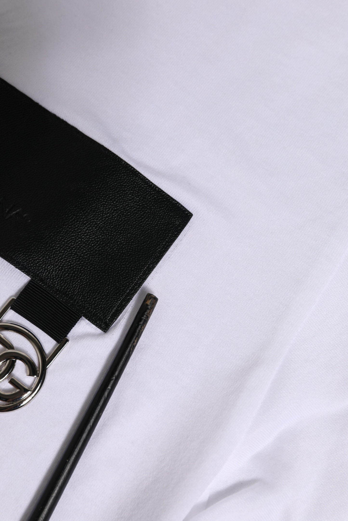 Dolce & Gabbana Weißes Logo T-Shirt mit Rundhalsausschnitt und kurzen Ärmeln