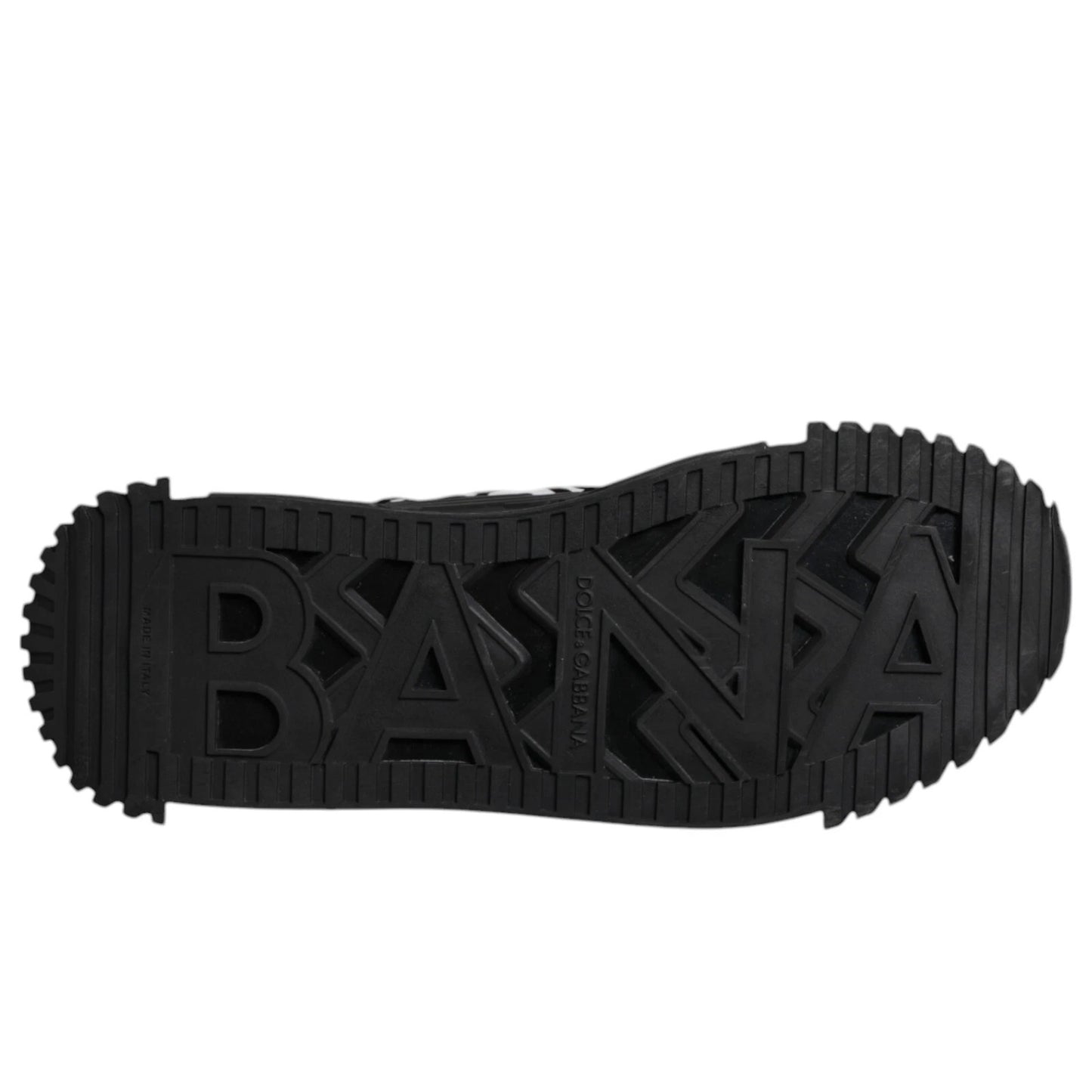 Dolce & Gabbana Schwarz Logo Lace Up Low Top NS1 Turnschuhe