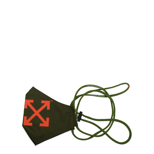 Off-White Gesichtsmasken aus grünem Polyester
