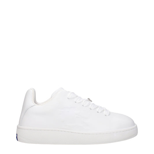 Burberry Weiße Leder-Low Tops