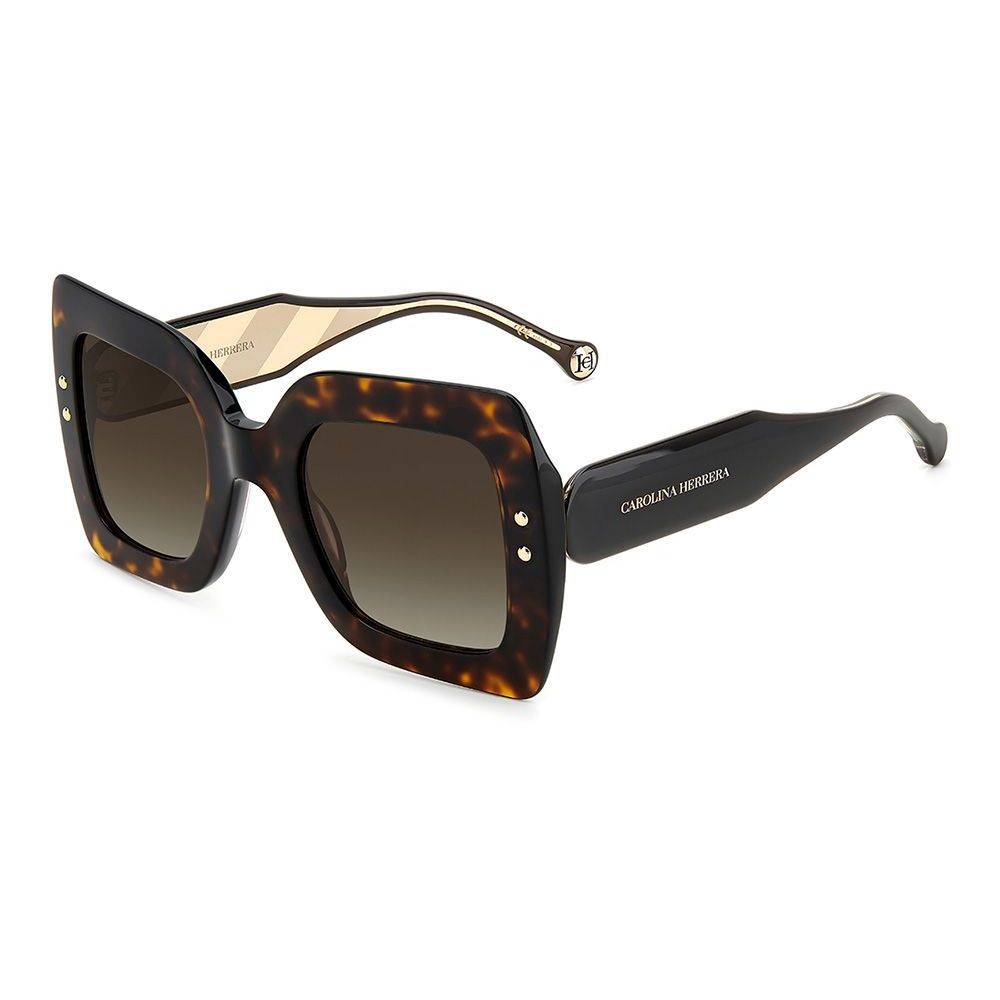 Carolina Herrera Braune Acetat-Sonnenbrille
