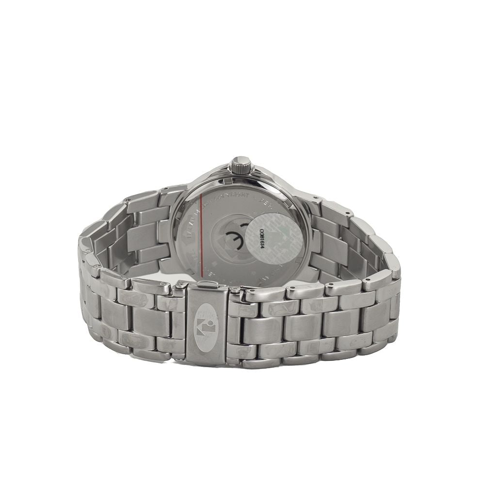 Time Force Silberne Edelstahl-Armbanduhr