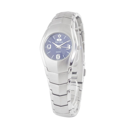 Time Force Silberne Edelstahl-Dress-Watch