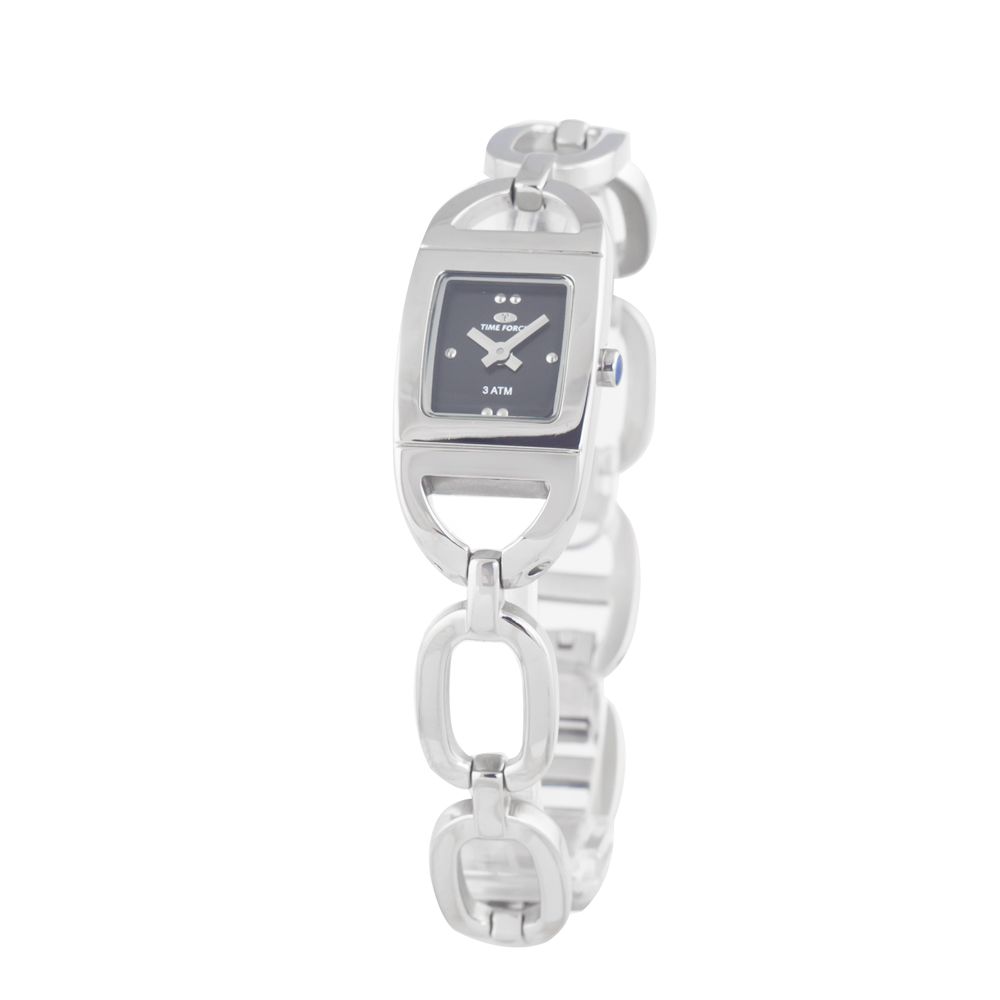 Time Force Silberne Edelstahl-Dress-Watch