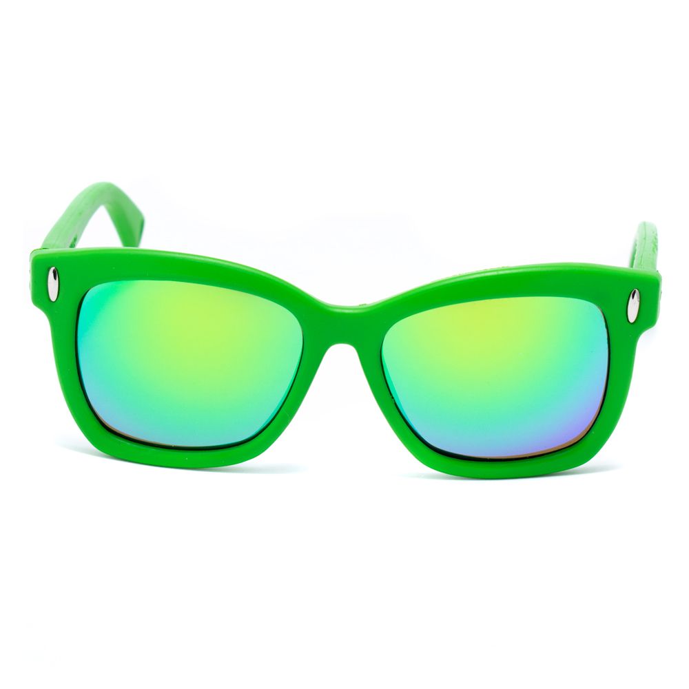 Italia Independent Grüne Gummi-Sonnenbrille